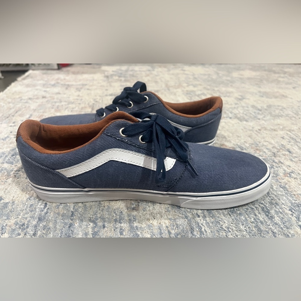 Vans Navy and White Sneakers - Picture 6 of 7